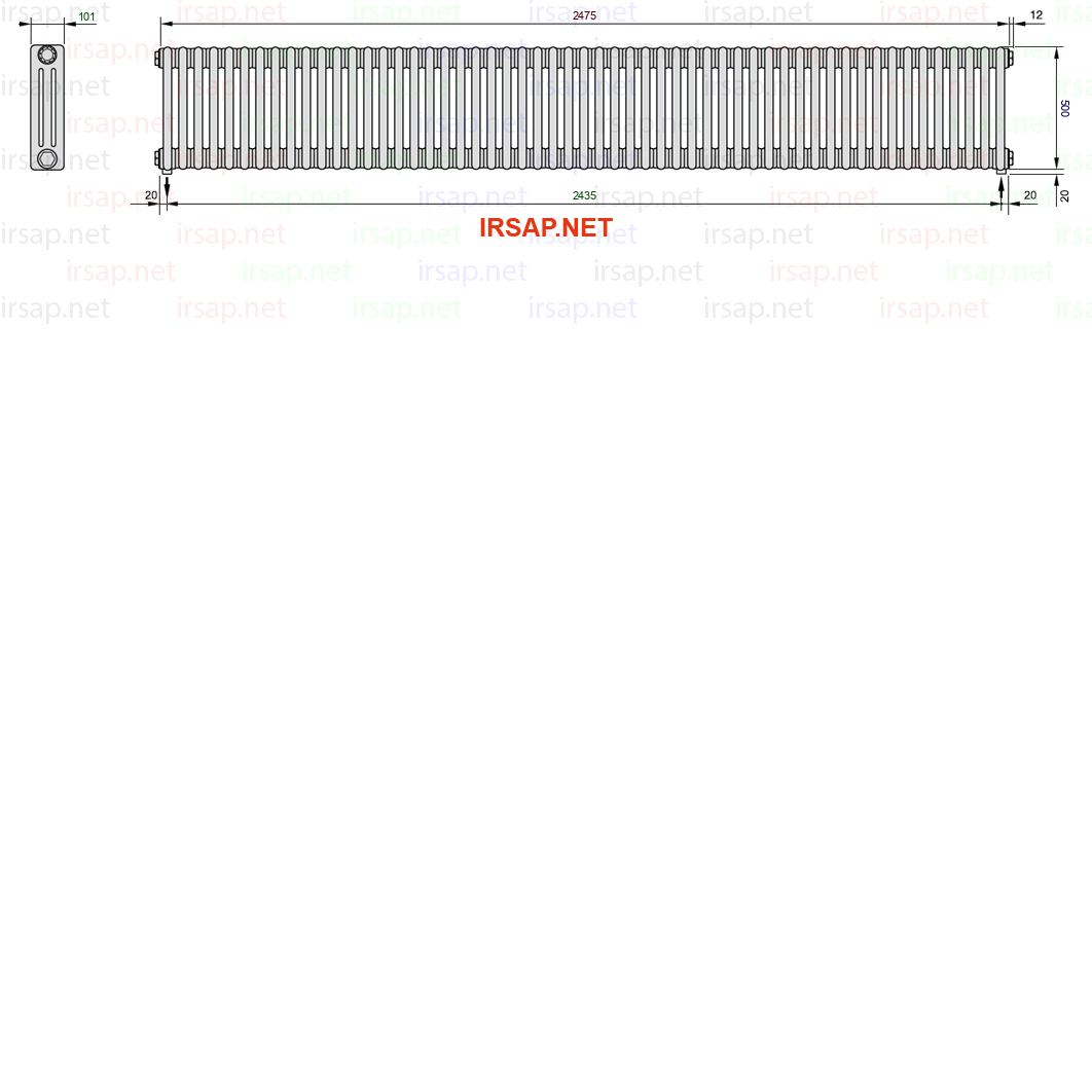 Радиатор IRSAP Tesi 30500/55 T16 CL 01